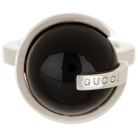 gucci sterling silver round boule onyx ring|gucci sterling silver jewelry.